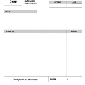 invoice template