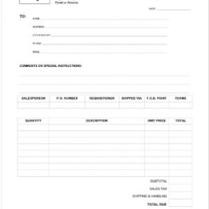 invoice template