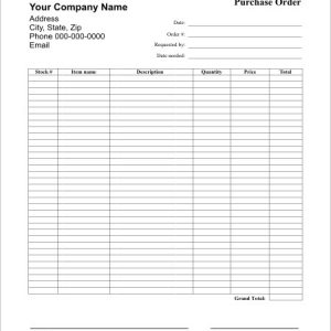 purchase order