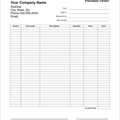 purchase order