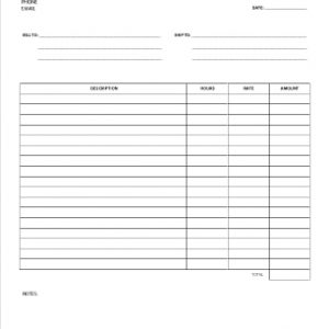 service invoice