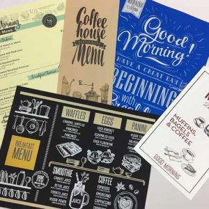 menu printing